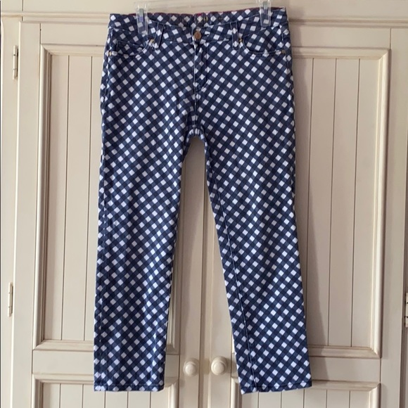 Kate Spade PERRY Street Cropped Gingham Pants - Picture 2 of 8